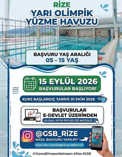 YÜZME BİLMEYEN KALMASIN” BAŞVURULARI BAŞLADI