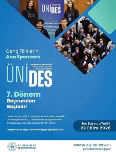 ÜNİDES’TE 7. DÖNEM BAŞVURULARI BAŞLADI