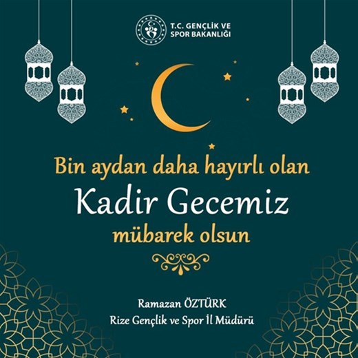 Bin Aydan Daha Hayırlı Kadir Geceniz Mübarek Olsun